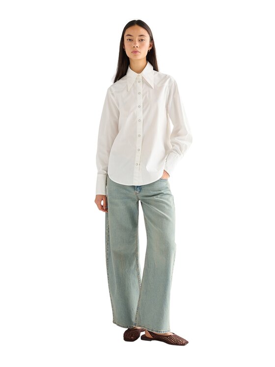 Wrangler Wrangler Koszula 112378112 Biały Regular Fit