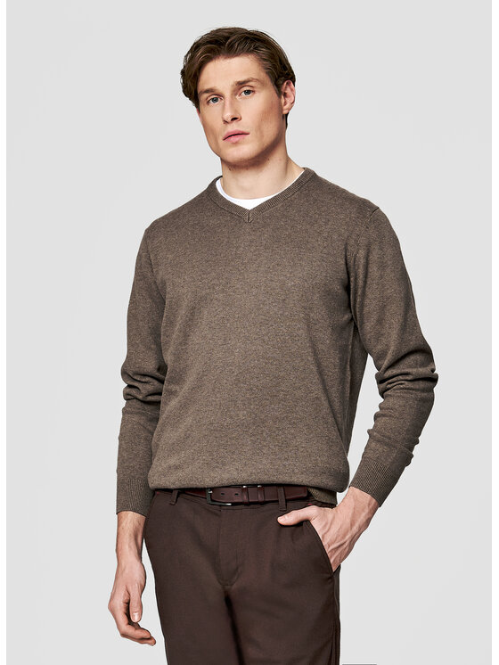 Pako Lorente Męski Sweter, rozmiar XL, Brązowy, P26SB-2X-002