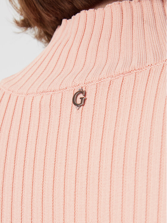 Guess Guess Rochie tricotată W3RK40 Z2U00 Roz Slim Fit