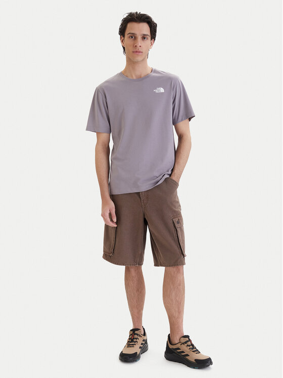 The North Face The North Face T-Shirt NSE Box NF0A8GV2 Fioletowy Regular Fit