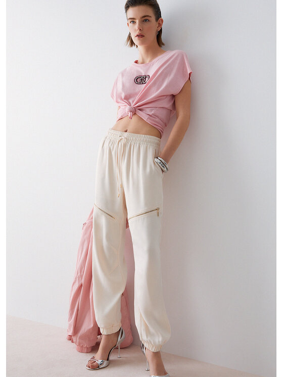 Liu Jo Liu Jo Pantaloni di tessuto TA6193TS923X0659 Beige Regular Fit