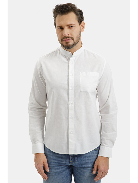 Cross Jeans Cross Jeans Koszula 35627-008 Biały Regular Fit