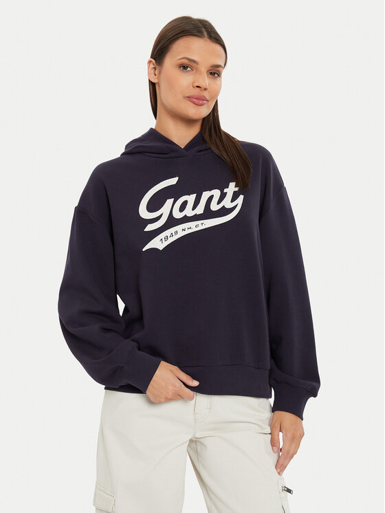 Gant Mikina 4200489 Tmavomodrá Loose Fit