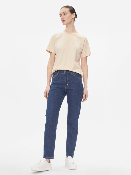 Calvin Klein Calvin Klein Jeansy Mid Rise Slim - Mid Blue K20K206780 Niebieski Slim Fit