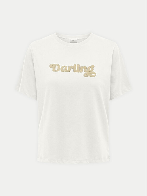 JDY JDY Tricou Felisa 15300408 Écru Regular Fit
