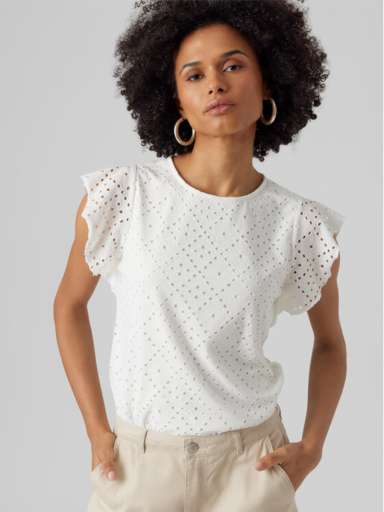 Vero Moda Vero Moda T-Shirt 10286067 Λευκό Loose Fit