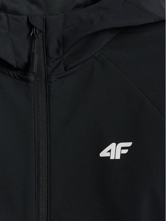 4F 4F Kurtka przejściowa SS MIDSHOP TEXTILE Czarny Regular Fit