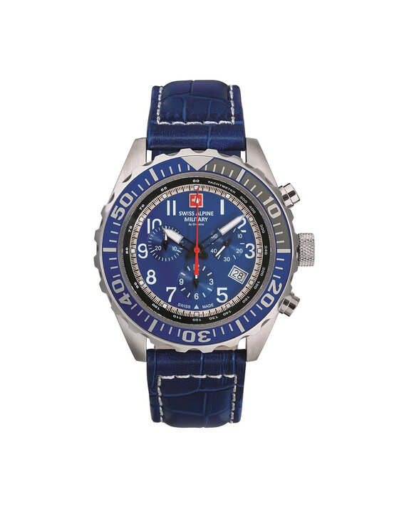 Swiss Alpine Military Hodinky 7076.9535 Modrá