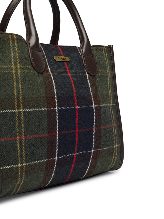 Barbour Barbour Дамска чанта Barbour Barrhill Tartan Tote Bag LBA0423OL91 Кафяв