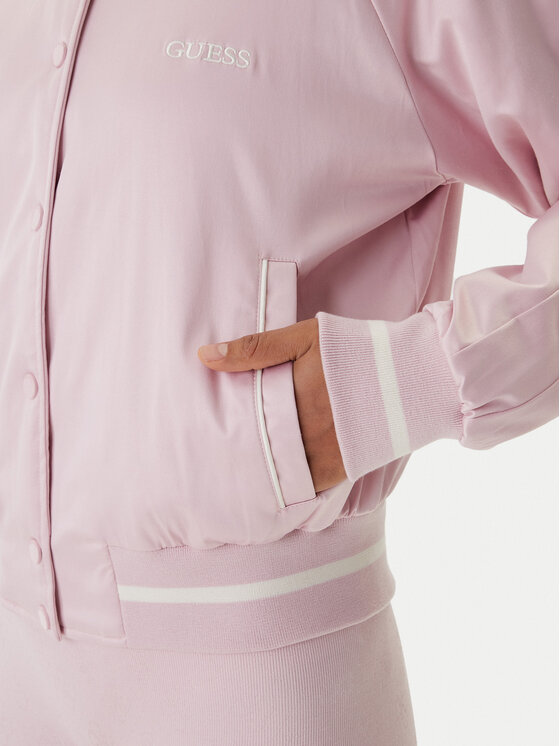 Guess Guess Bomber striukė V6RL02 WL022 Rožinė Regular Fit