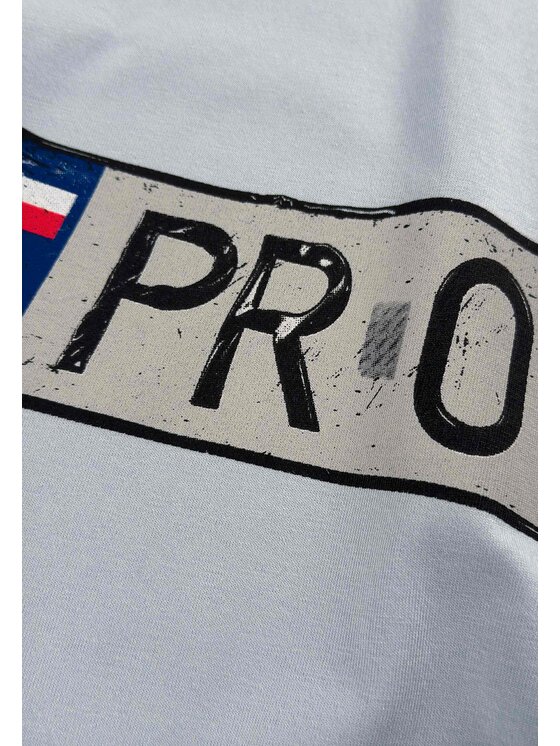 PROSTO. PROSTO. T-Shirt Plates Niebieski Oversize