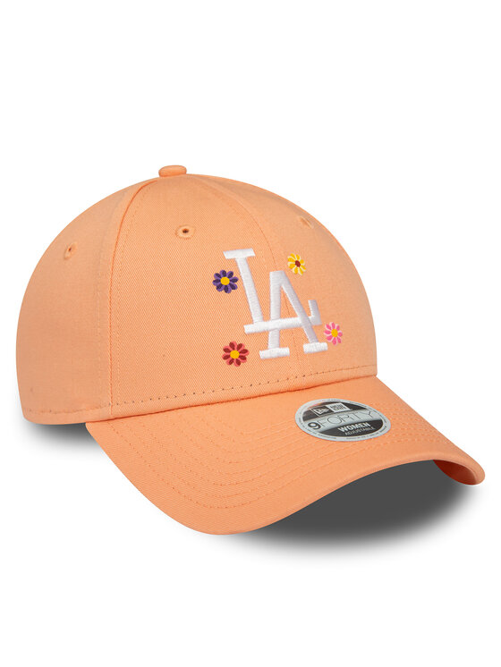 New Era New Era Czapka z daszkiem Wmns Flower 940 La Dodgers 60435013 Pomarańczowy