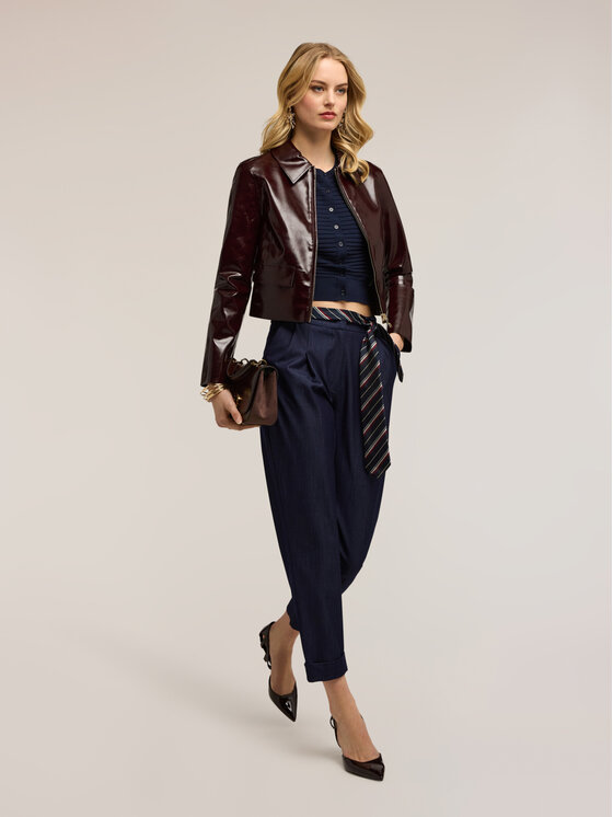 Motivi Motivi Pantaloni di tessuto P03IQ004736N034 Blu Regular Fit