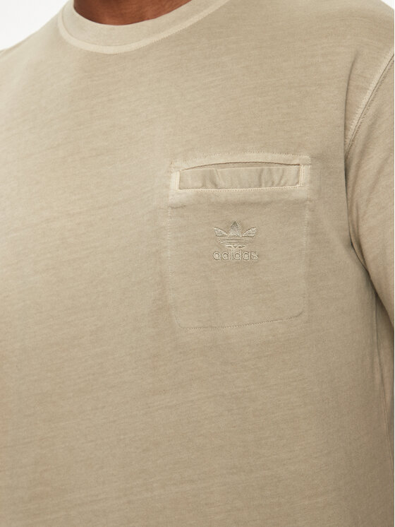 adidas adidas T-särk Trefoil Essentials+ IS1763 Beež Regular Fit