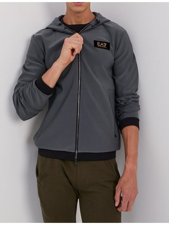 EA7 Emporio Armani EA7 Emporio Armani Mikina 6KPM42 PJCCZ 1977 Šedá Slim Fit