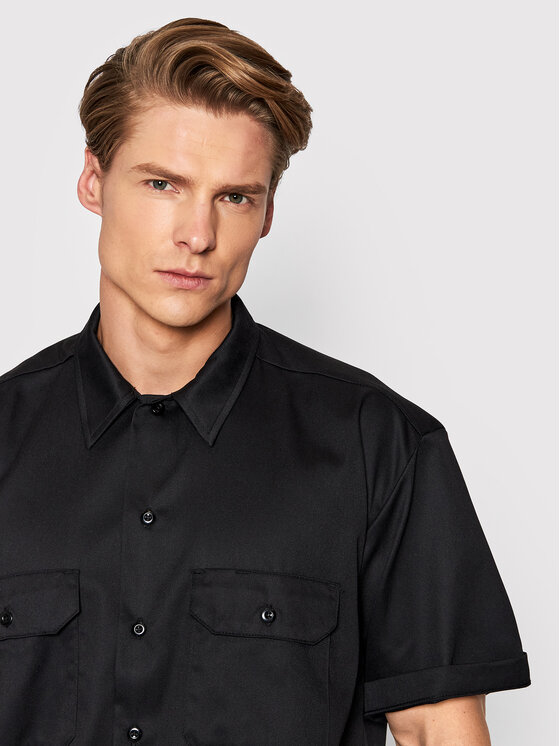 Dickies Dickies Риза Work DK0A4XK7BLK Черен Relaxed Fit