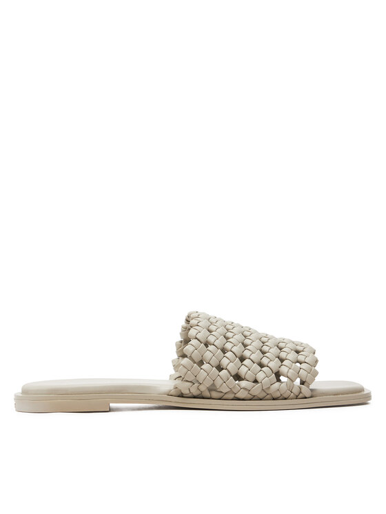 Calvin Klein Calvin Klein Şlapi Flat Slide Latt HW0HW02143 Bej