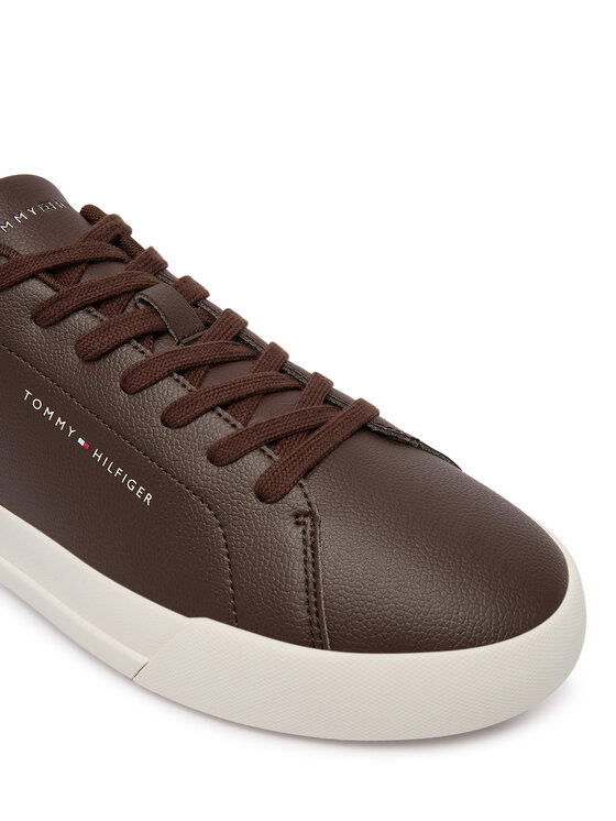 Tommy Hilfiger Tommy Hilfiger Αθλητικά Th Court Lth Detail Ess FM0FM05367 Καφέ