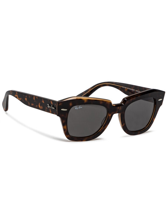 Okulary przeciwsłoneczne Ray-Ban, Brązowe, State Street 0RB2186 1292B1