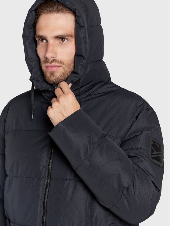Halti Halti Μπουφάν χειμωνιάτικο Linjat 065-0419 Μαύρο Regular Fit