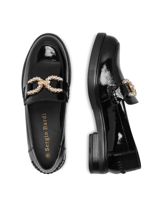 Sergio Bardi Sergio Bardi Loaferke WI16-D1013-01SB Črna