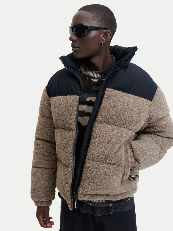 Jack & Jones Jack & Jones Zimní bunda Flare Teddy 12286050 Béžová Regular Fit