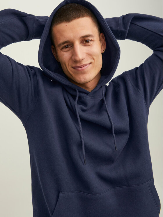 Jack&Jones Jack&Jones Majica dugih rukava Star 12208157 Tamnoplava Relaxed Fit