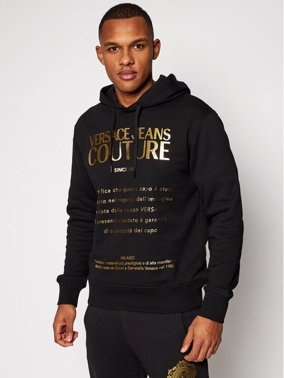 Versace Jeans Couture Felpa B7GWA7TW Nero Regular Fit Modivo
