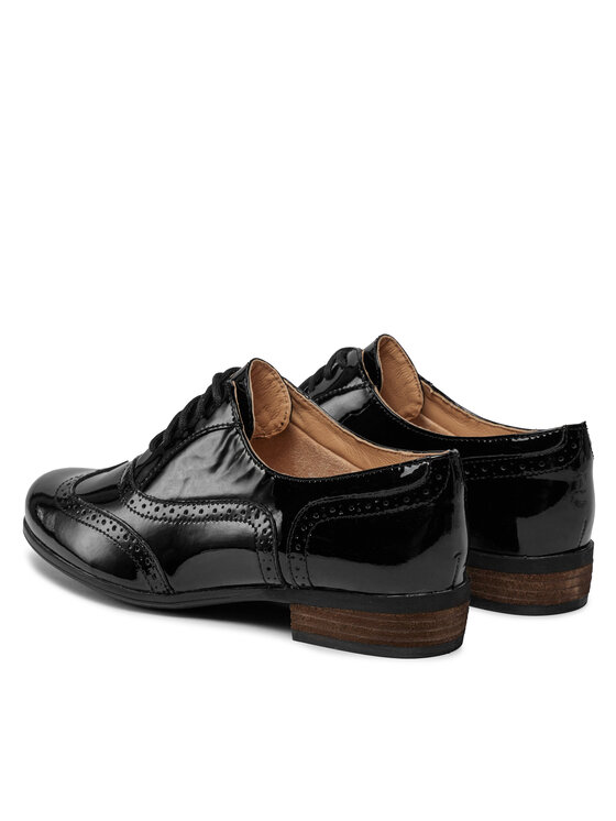 Clarks hamble shop oak black patent