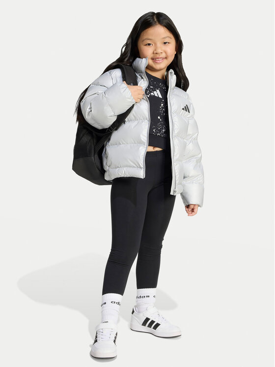 adidas adidas Zimní bunda JW2474 Stříbrná Regular Fit