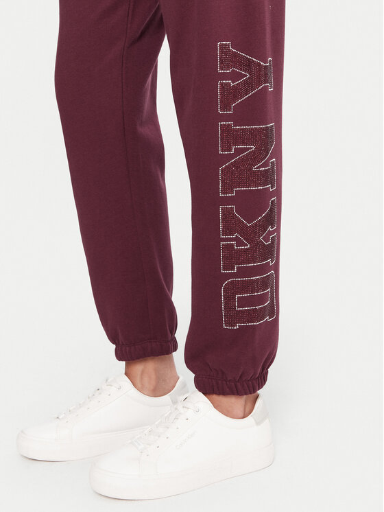 DKNY Sport DKNY Sport Spodnie dresowe DP5P3737 Bordowy Regular Fit