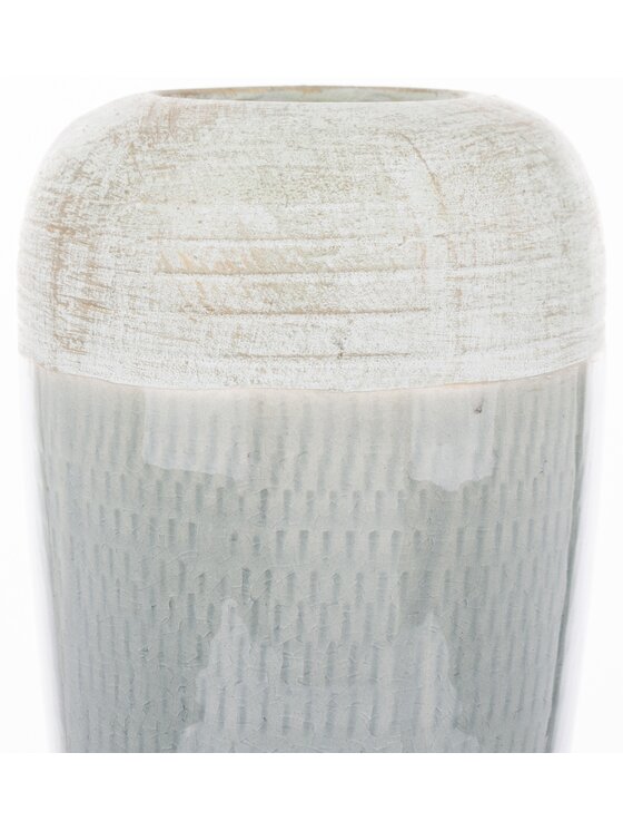 MIAhome MIAhome Wazon ceramiczny niebiesko-biały 25x12x12 cm SASSARA wysoki Kolorowy