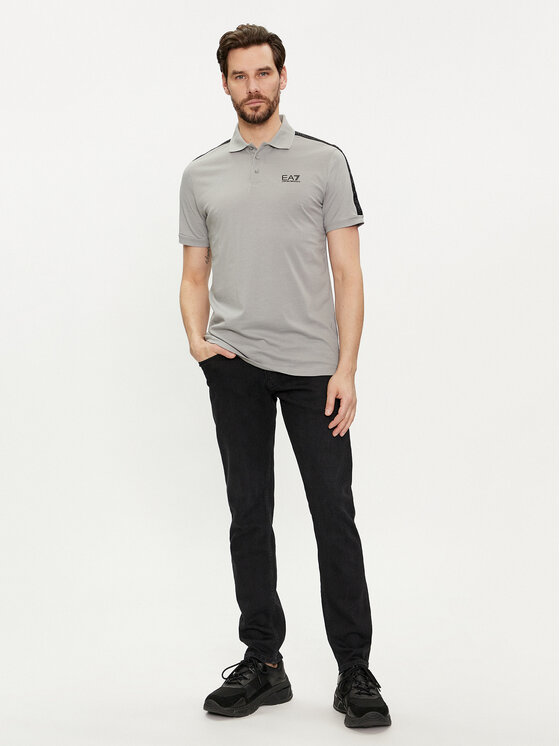 EA7 Emporio Armani EA7 Emporio Armani Polo 3DPF23 PJ02Z 0923 Szary Regular Fit