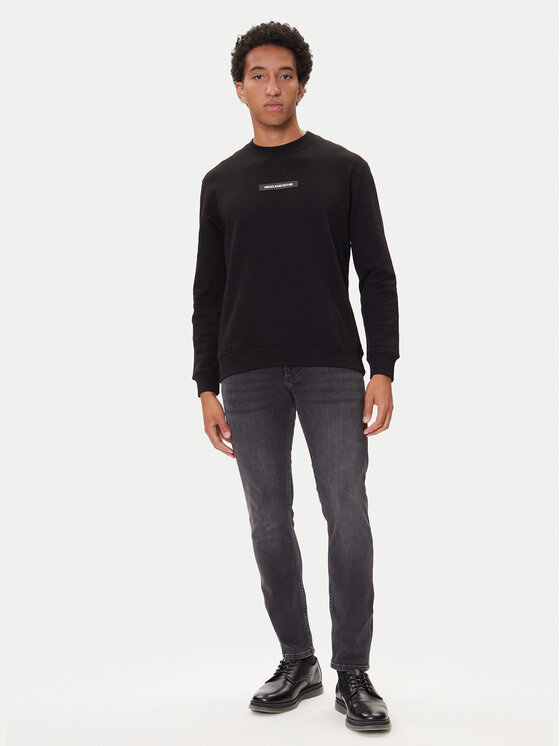 Versace Jeans Couture Versace Jeans Couture Majica dugih rukava 79GAIT02 Crna Regular Fit