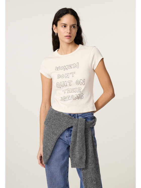 Fabienne Chapot Fabienne Chapot T-Shirt 6799-1607-173 Biały Regular Fit