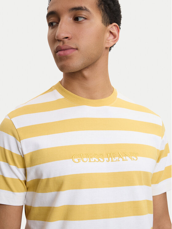 Guess Jeans Guess Jeans T-shirt M4YI84 K9XF1 Giallo Regular Fit