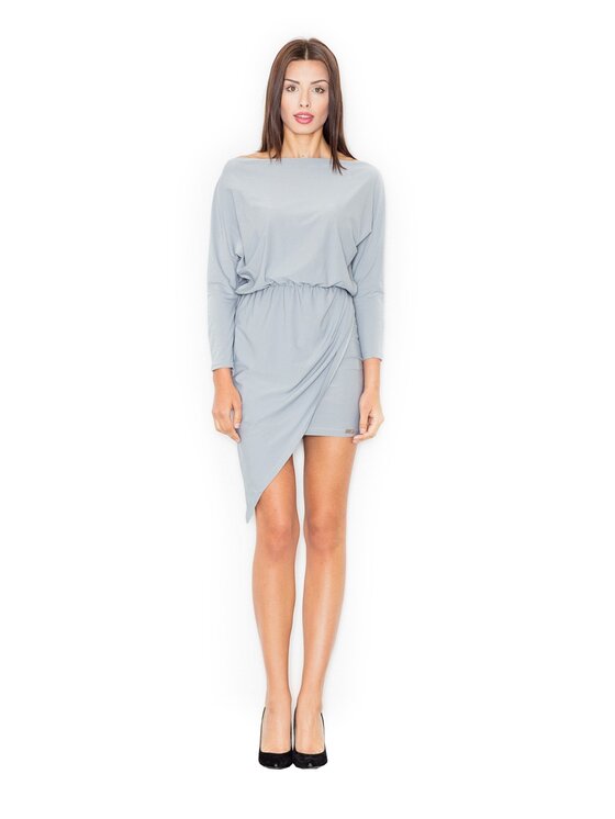 FIGL FIGL Sukienka M475 Szary Regular Fit