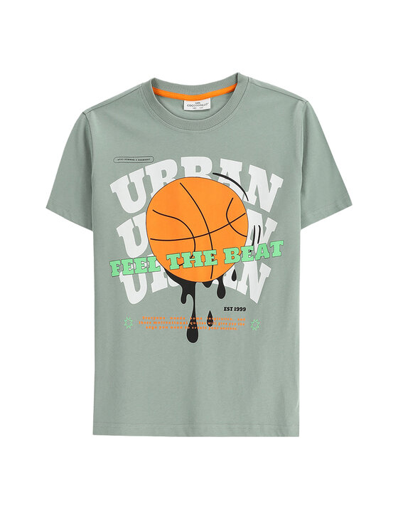 Chłopięcy T-Shirt Coccodrillo, Rozmiar 116, Zielony, WC5143216VBB