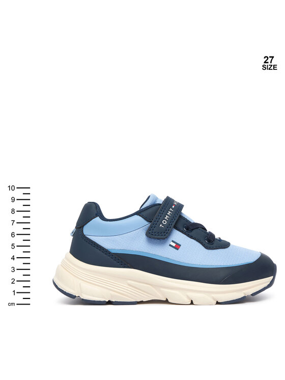 Tommy Hilfiger Tommy Hilfiger Sneakersy Low Cut Lace-Up/Velcro Sneaker T1X9-35260-1844 M Niebieski