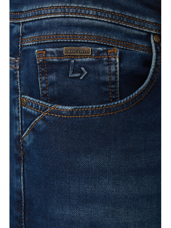 Lancerto Lancerto Spodnie materiałowe Guido SP113225000014 Granatowy Slim Fit