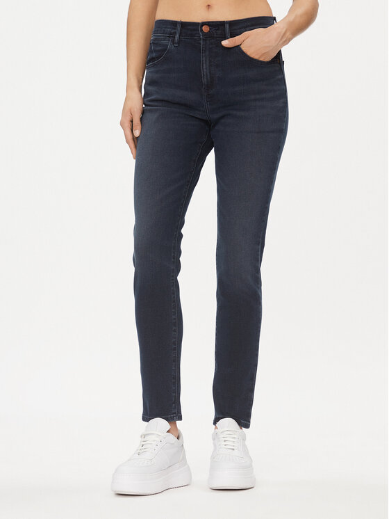 Wrangler Wrangler Jeansy Kourt 112342857 Granatowy Skinny Fit