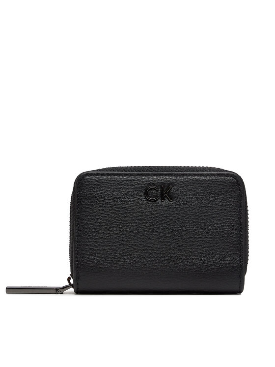 Calvin Klein Mazs sieviešu maks Ck Daily Small Zip Around K60K612177 Melns