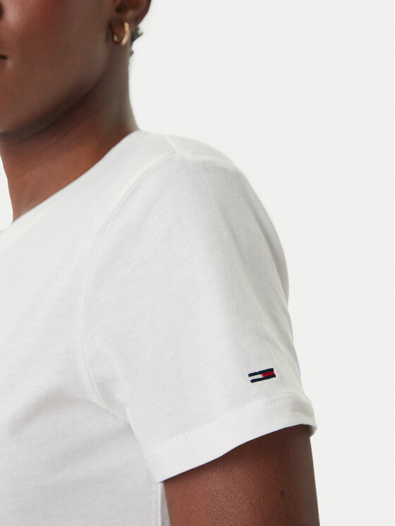 Tommy Jeans Tommy Jeans Póló DW0DW22277 Fehér Regular Fit