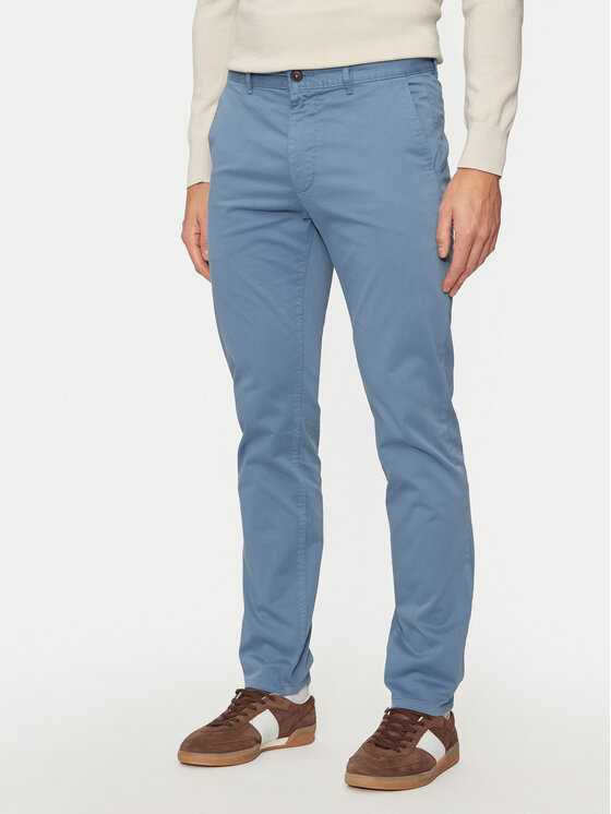 BOSS Boss Pantaloni chino 50510933 Albastru Slim Fit