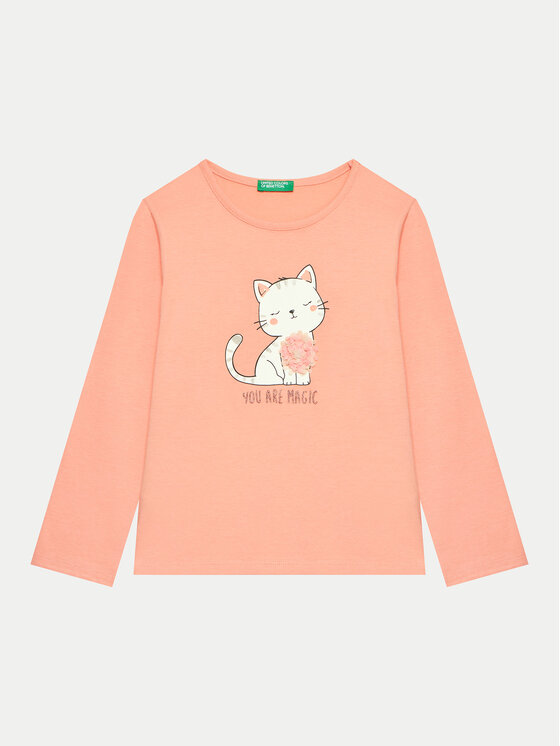 United Colors Of Benetton United Colors Of Benetton Majica 3I1XG10FG Narančasta Regular Fit