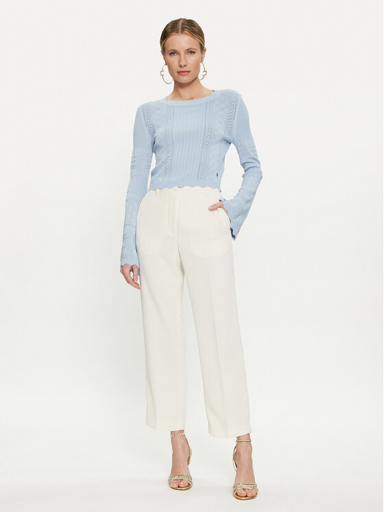Guess Guess Džemperis Adaline W4GR08 Z2U00 Gaiši zils Regular Fit