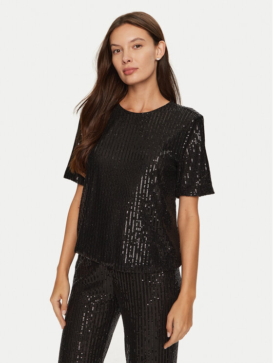 ONLY ONLY Bluză New Goldie 15336591 Negru Regular Fit