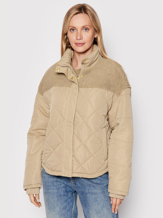 Urban Classics Urban Classics Demisezoninė striukė Diamond TB4552 Smėlio Oversize