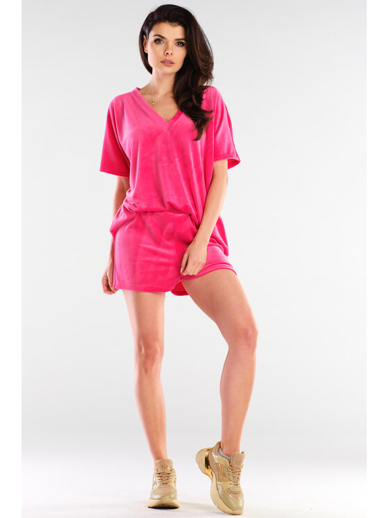Awama Awama Szorty A418 Różowy Basic Fit