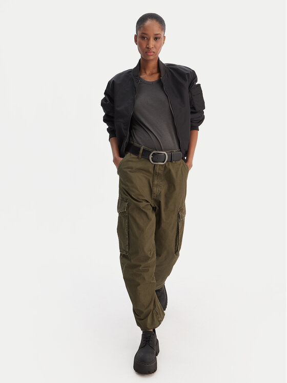 G-Star Raw G-Star Raw Штани з тканини D28756-D388 Зелений Boyfriend Fit